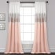 preview thumbnail 23 of 105, Silver Orchid Page Two-tone Faux Silk Single Curtain Panel 84"L x 42"W - White/Blush