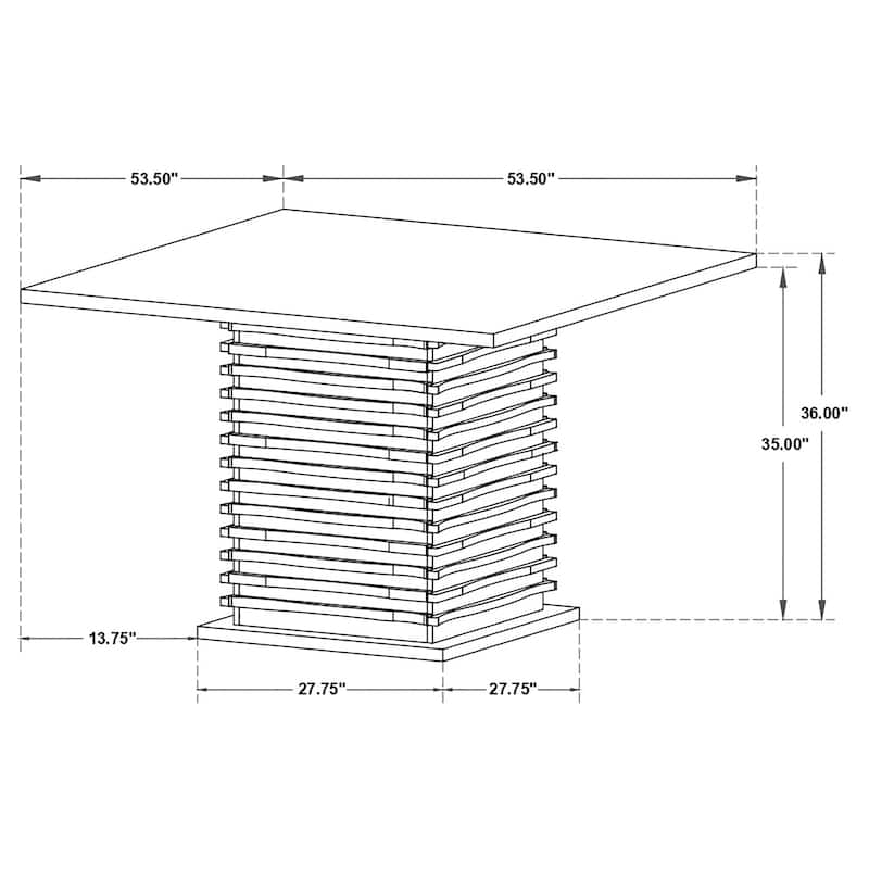 Stanton Grey Square Counter Height Dining Table Set