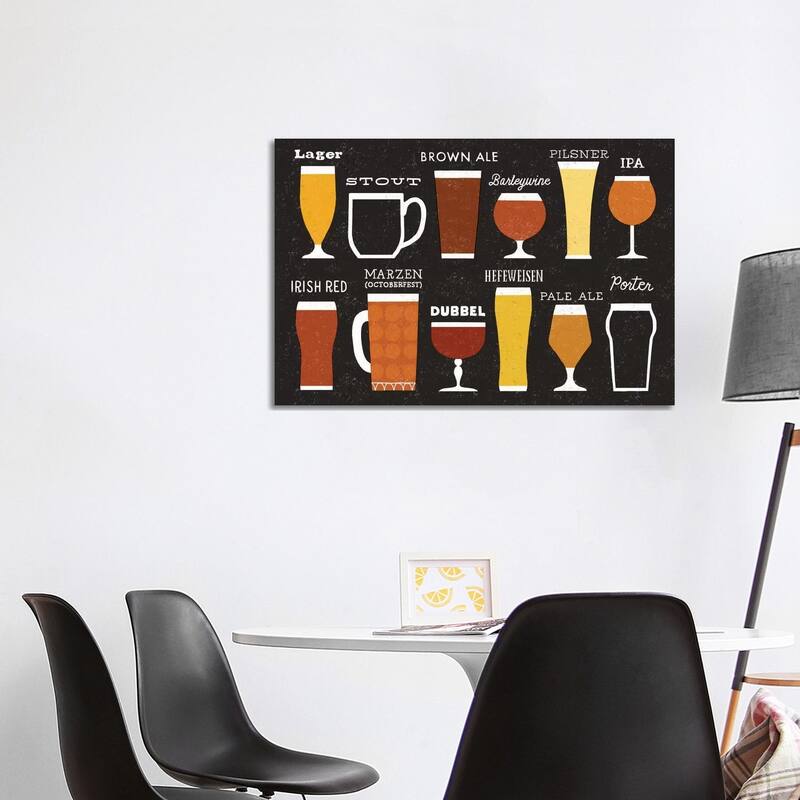 iCanvas "Craft Beer List" by Michael Mullan Canvas Print - 26x40x1.5