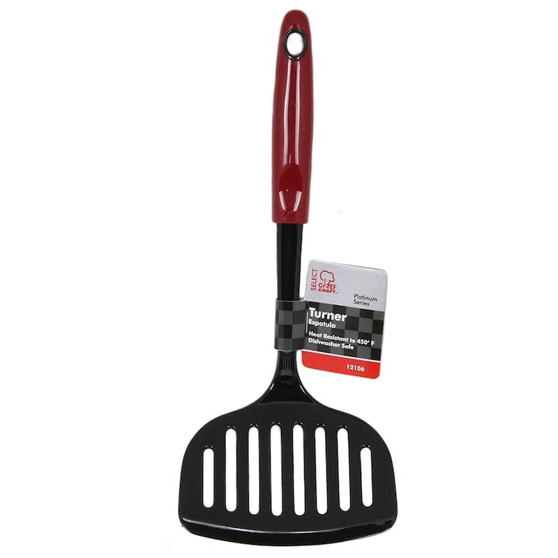 Chef Craft 12" Select Nylon Jumbo Wide Slotted Turner Spatula