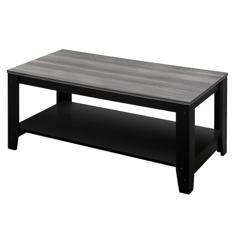HomeRoots Black Grey Top Table Set 3Pcs Set - 42 x 20.5 x 17
