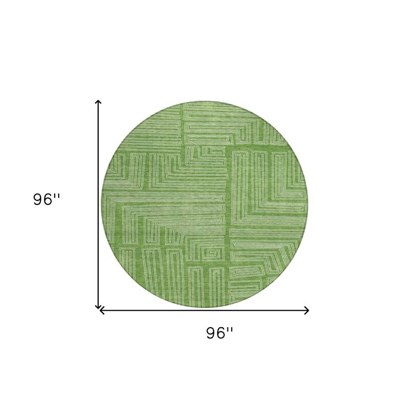 HomeRoots Geometric Transitional Rectangle Outdoor Rug