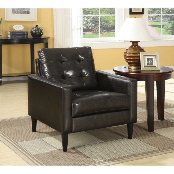 30" X 30" X 33" Espresso Accent Chair