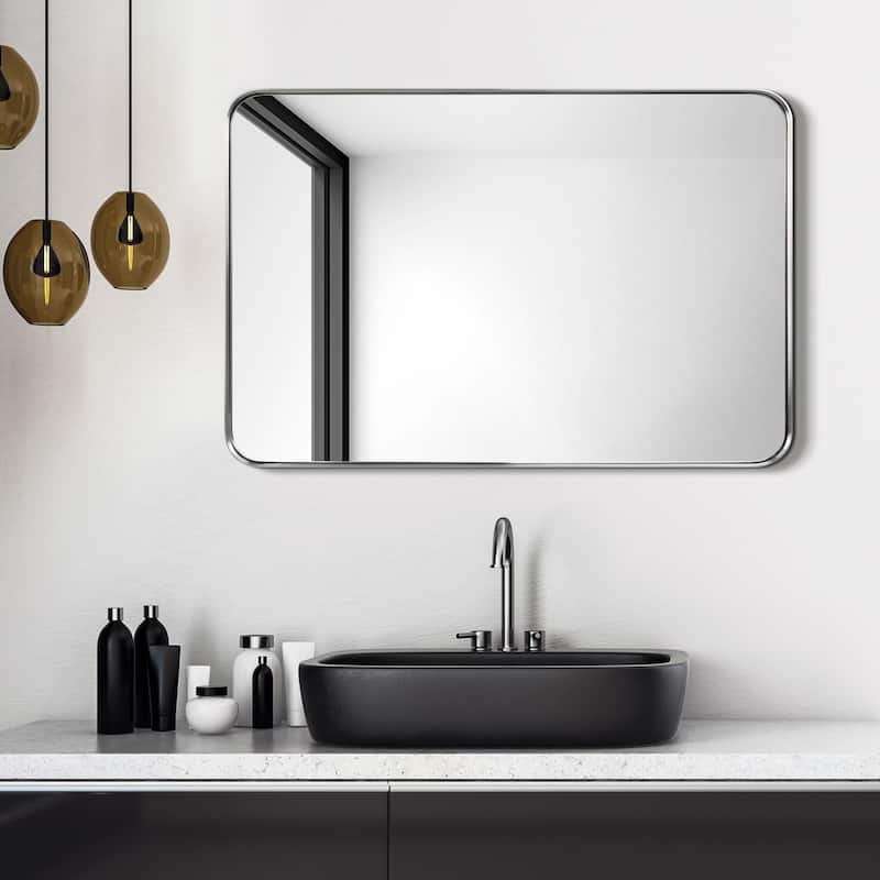Ultra Stainless Steel Rectangular Wall Mirror