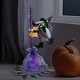 preview thumbnail 1 of 4, Animated Flying Witch with Broom Halloween Decoration - 25"