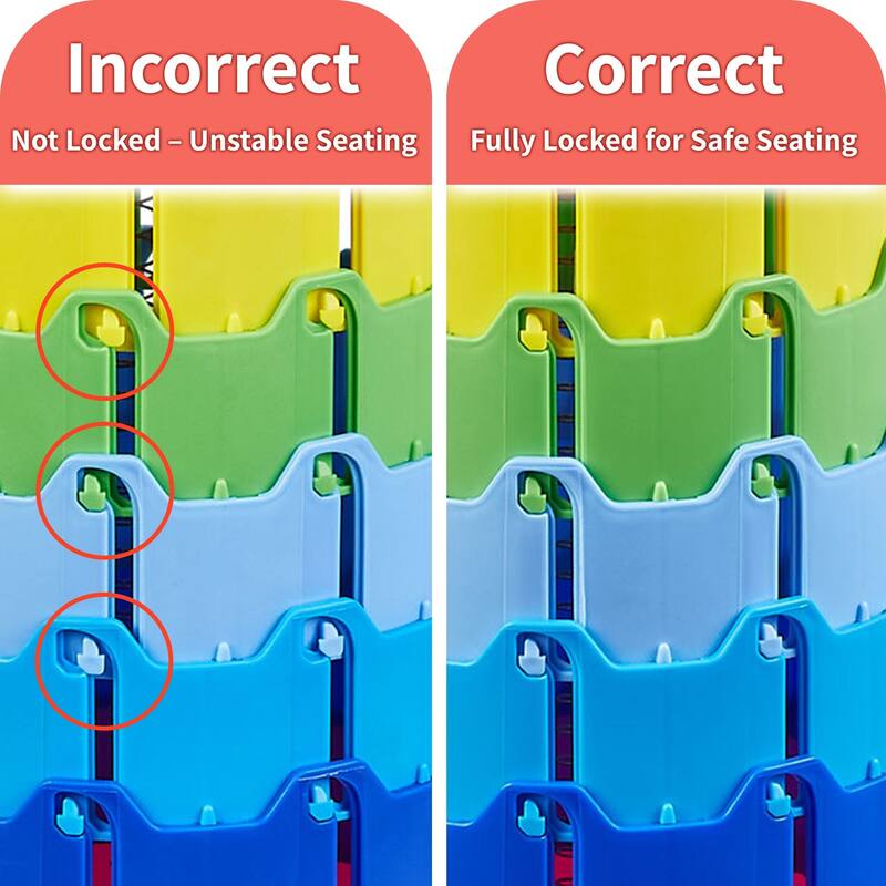 VECELO Portable Telescoping Stool Lightweight Adjustable Height Folding Stool for Camping Fishing Indoor Outdoor Plastic Seat