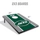 preview thumbnail 2 of 5, New York Jets NFL Compact 2x3 Tailgate Cornhole Board Set