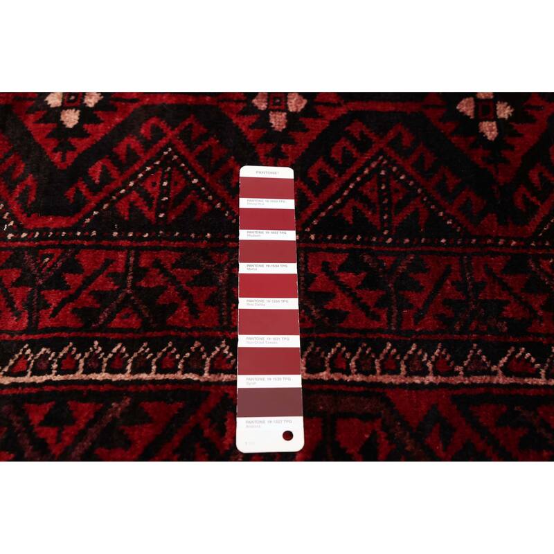 ECARPETGALLERY Hand-knotted Teimani Red Wool Rug - 5'4 x 13'0