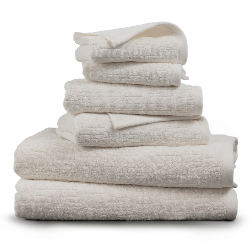 Indigo Road by Egypt Sherrod Denbrook Jacquard Texture 6-Piece Bath Towel Set - 30" x 56" (Bath Towel)