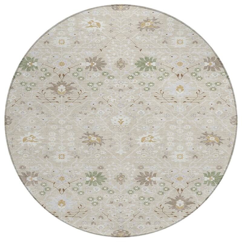 HomeRoots Oriental Traditional Rectangle Outdoor Rug