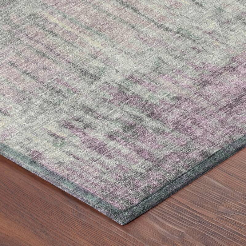 Machine Washable Indoor/ Outdoor Modern Ombre Chantille Rug