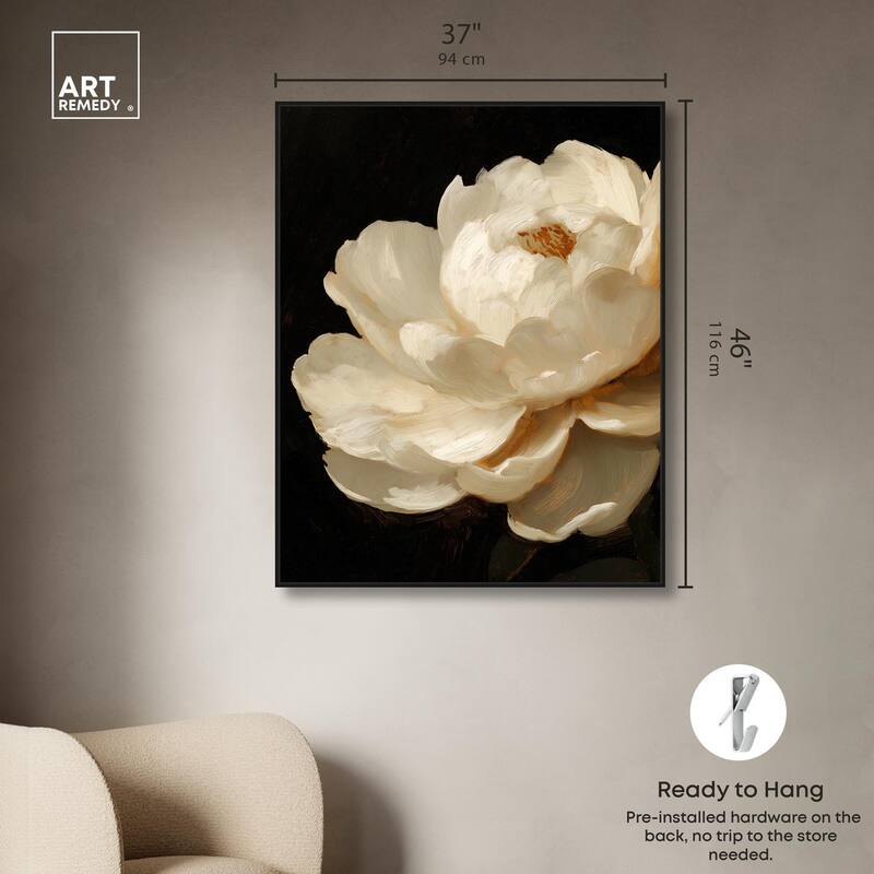 Dramatic Bloom Canvas by Art Remedy