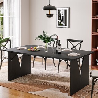 63-inch Rectangular Dining Room Table Kitchen Tables for 4 People - Bed ...