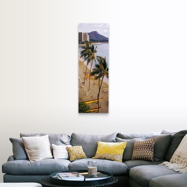 Waikiki Beach Honolulu Hi Canvas Wall Art Overstock 16867994