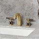 preview thumbnail 9 of 35, Kingston Brass Convergent Two-Handle 3-Hole Deck Mount Widespread Bathroom Faucet with Knurled Handle and Brass Pop-Up Drain