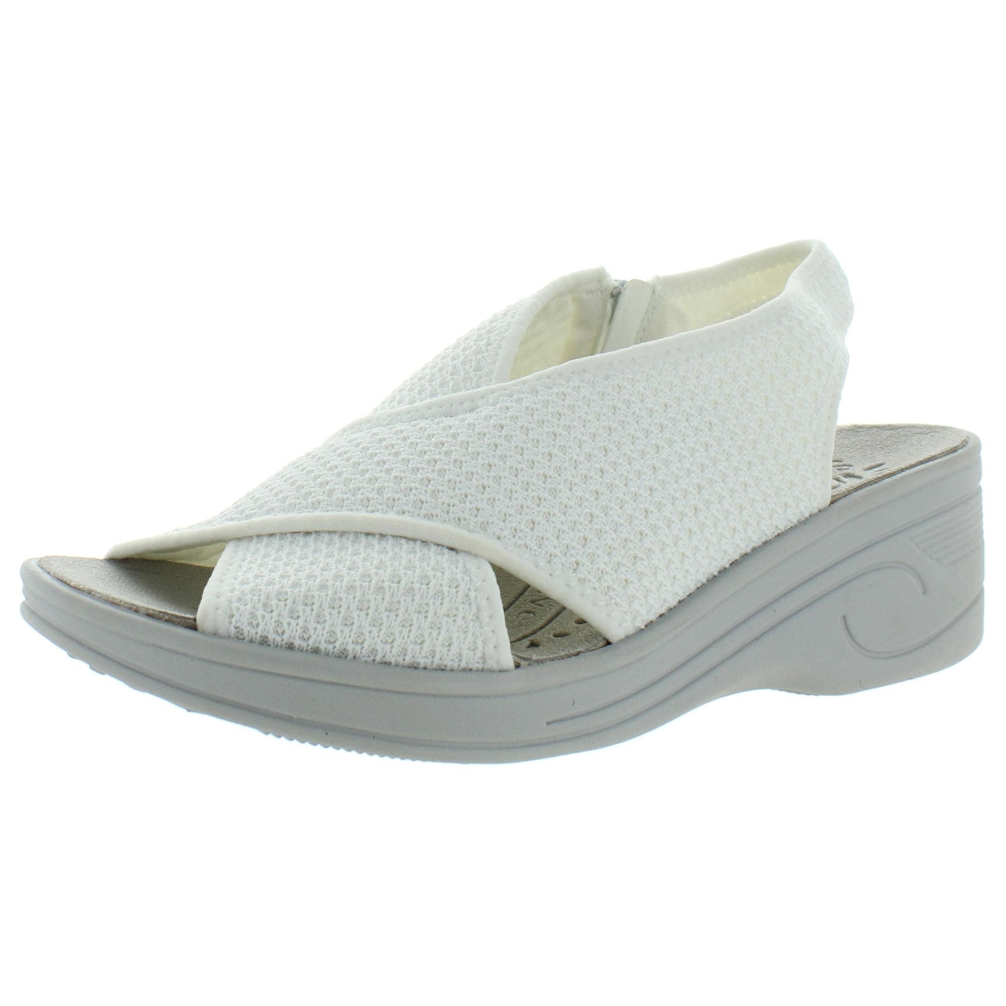 easy street white sandals