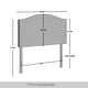 preview thumbnail 16 of 17, CraftPorch Velvet Nailhead Trim Upholstered Adjustable Headboard