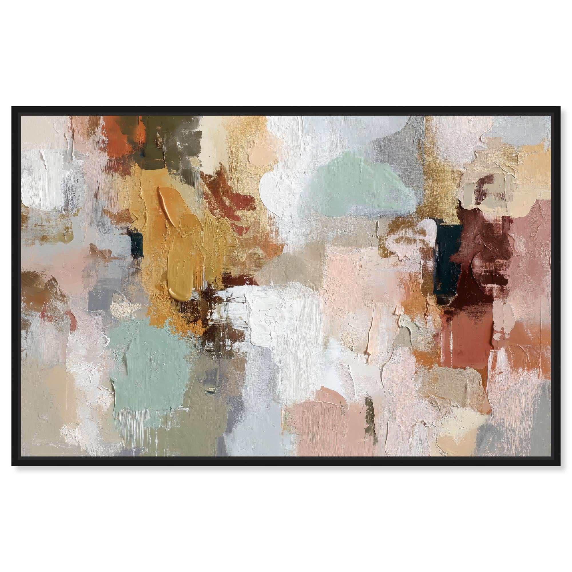 Color of Earth I Abstract Wall Art Canvas Print by Art Remedy