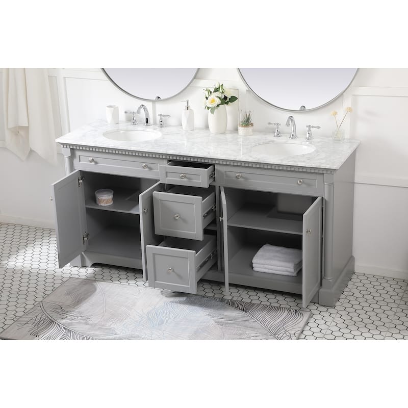 Petal 60 - 72 Inch Double Bathroom Vanity