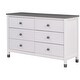 preview thumbnail 5 of 7, Wooden Storage Dresser with 6 Drawers