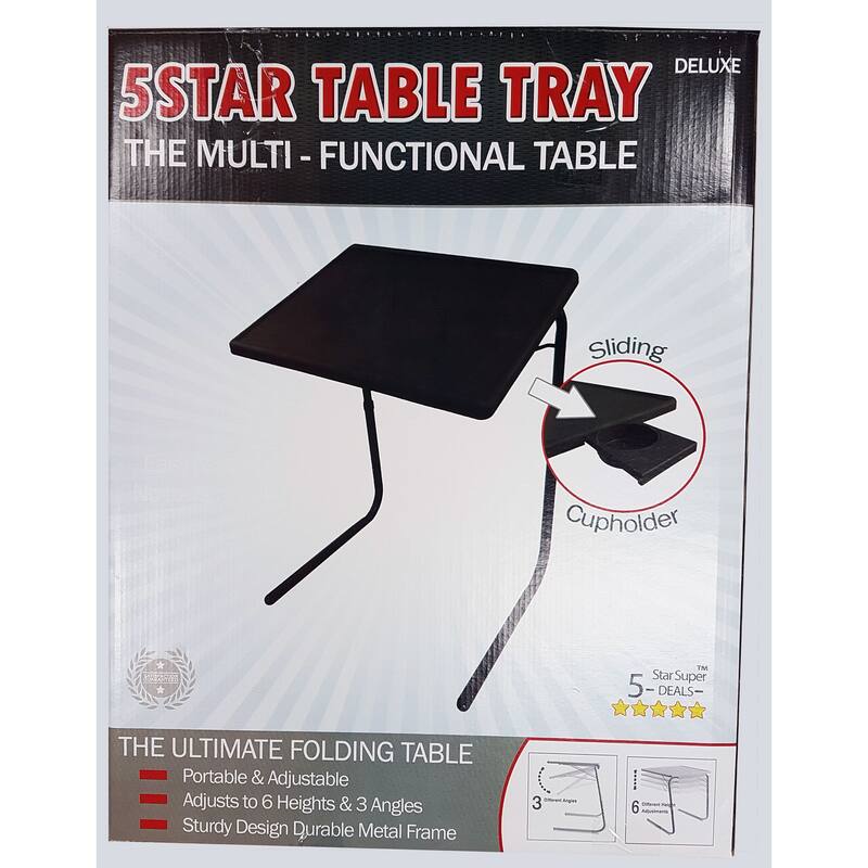Portable Foldable TV Tray Table Laptop, Eating Stand W/Adjustable