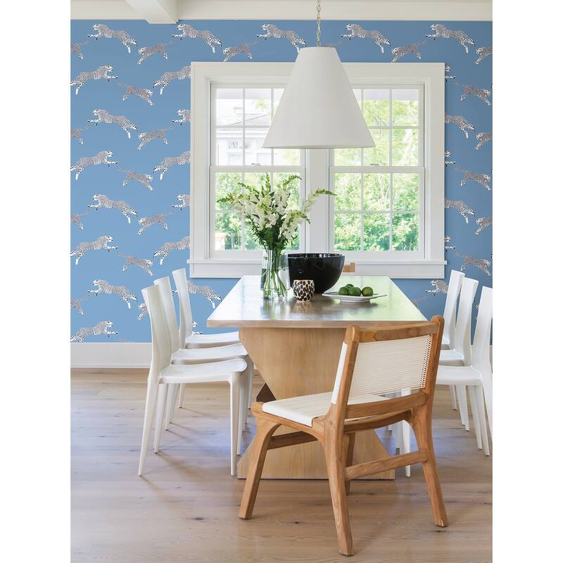 Scalamandre Cloud Nine Leaping Cheetah Peel & Stick Wallpaper