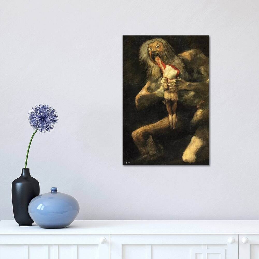 iCanvas "Saturn Devouring One Of His Sons, 1821-23" by Francisco Goya Canvas Print