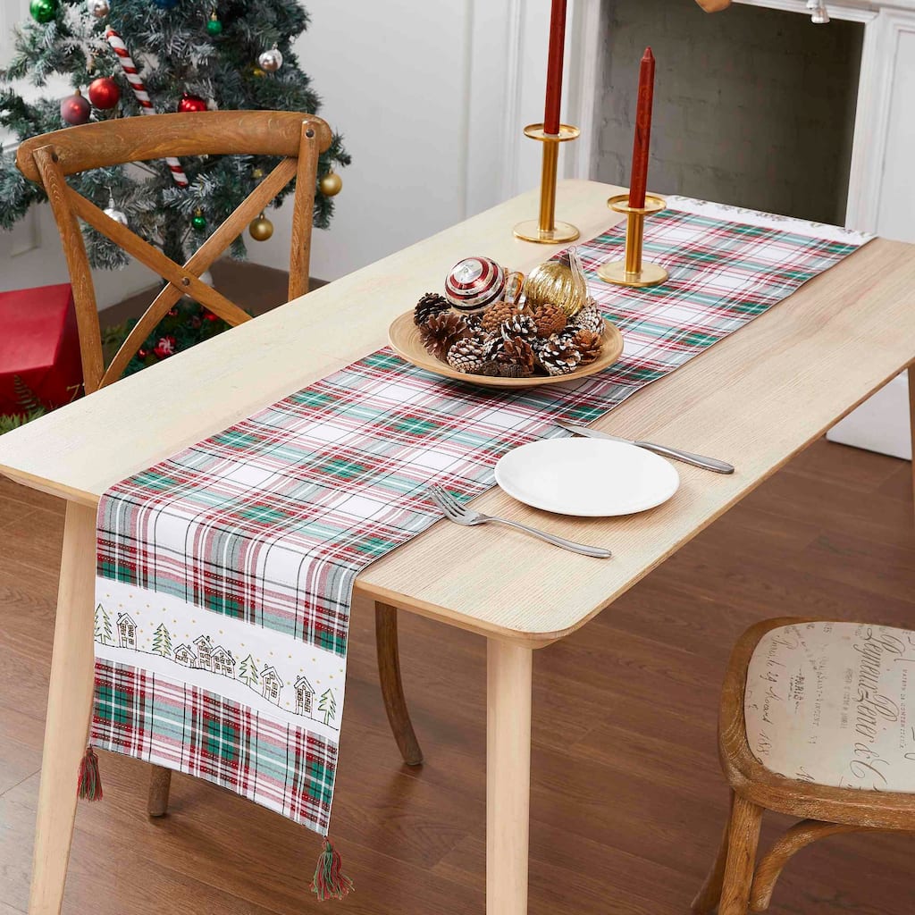 Avanti Linens Holiday Plaid 90" Runner - RNR 90"