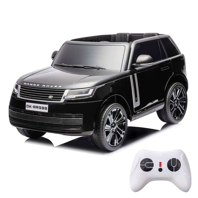 24V 2-Seater Licensed Land Rover Ride On Car - Black