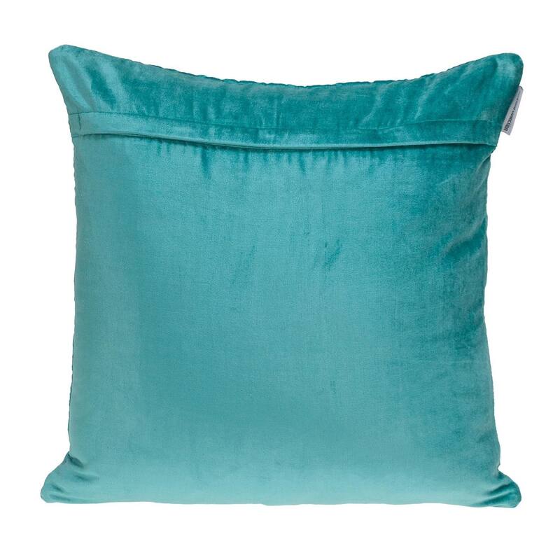 Navy Quilted Velvet Geo Decorative Throw Pillow