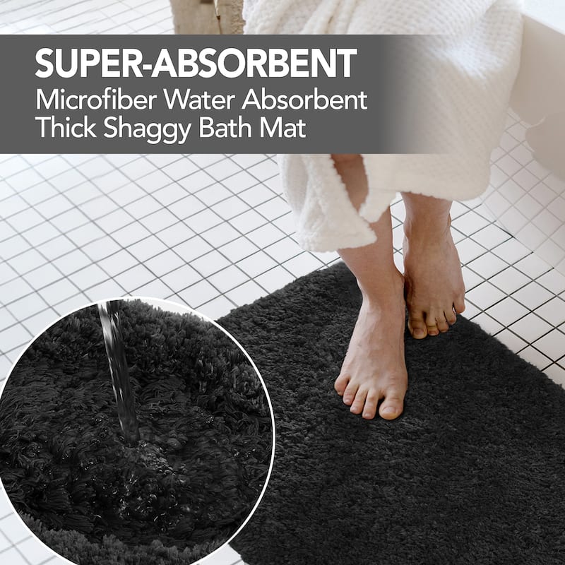 Deconovo Super Absorbent & Thick Bath Mat Rugs (1 PC)
