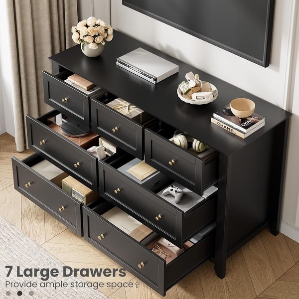 7 drawer black dresser for bedroom Bedroom, 54