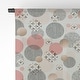 1-piece Sheer Pattern Of Textured Circles Made-to-order Curtain Panel 