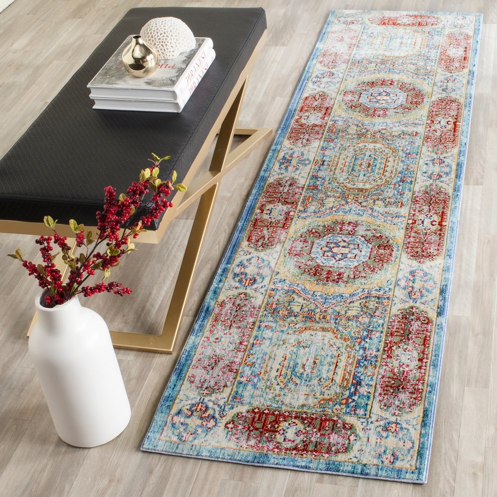 SAFAVIEH Valencia Trynke Distressed Vintage Boho Oriental Polyester Rug