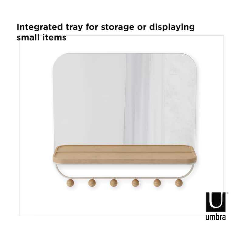 Umbra Estique Mirror With Hooks