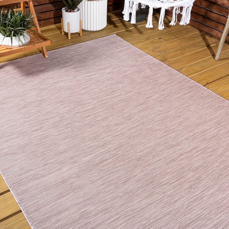 JONATHAN Y Bo Modern Flatweave Solid Area Rug