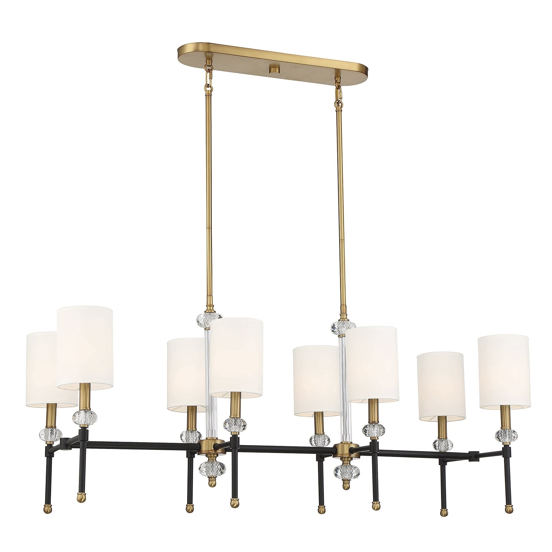 Savoy House 1-1889-8 Tivoli 8 Light 42" Wide Crystal Linear Chandelier