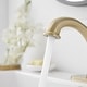 preview thumbnail 16 of 29, Single Handle Bathroom Sink Faucet with Drain Kit 1 Hole Brass Modern Bathroom Basin Vanity Faucets with Deck plate