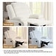 preview thumbnail 66 of 101, Overstuffed Cotton Corduroy Manual Pushback Recliner with Wide Armrest