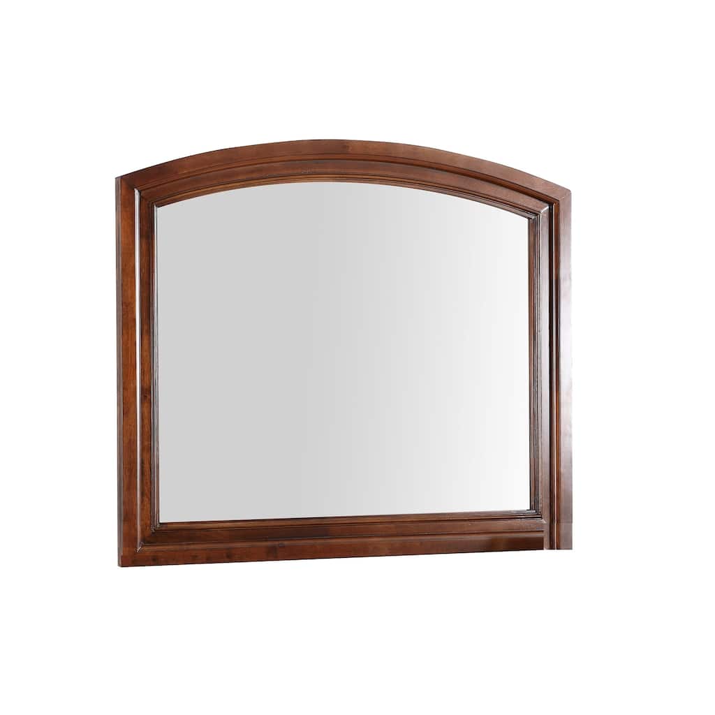 Framed Arch Wooden Dresser Mirror - 42" - Red