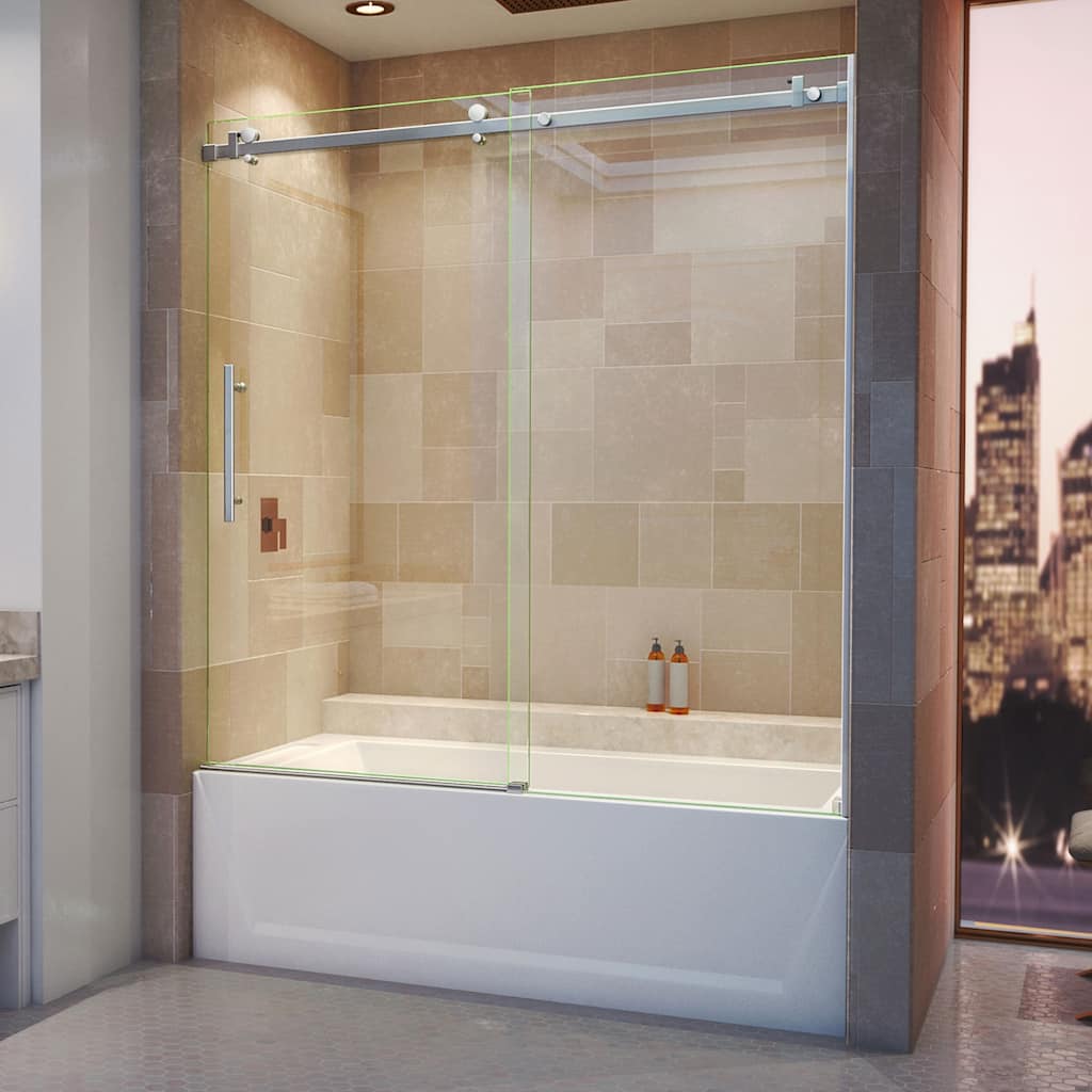 DreamLine Enigma Air 56-60 in. W x 62 in. H Frameless Sliding Tub Door - 56" - 60" W