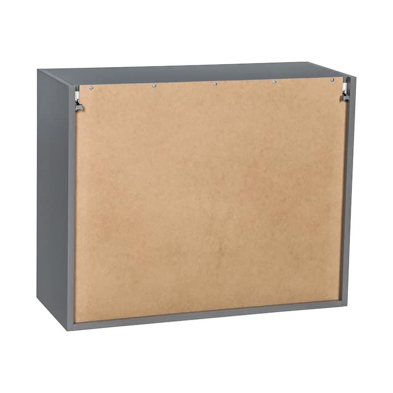 24" x 24" Wall Cabinet-Double Door-Grey - 24 x 24 x 12