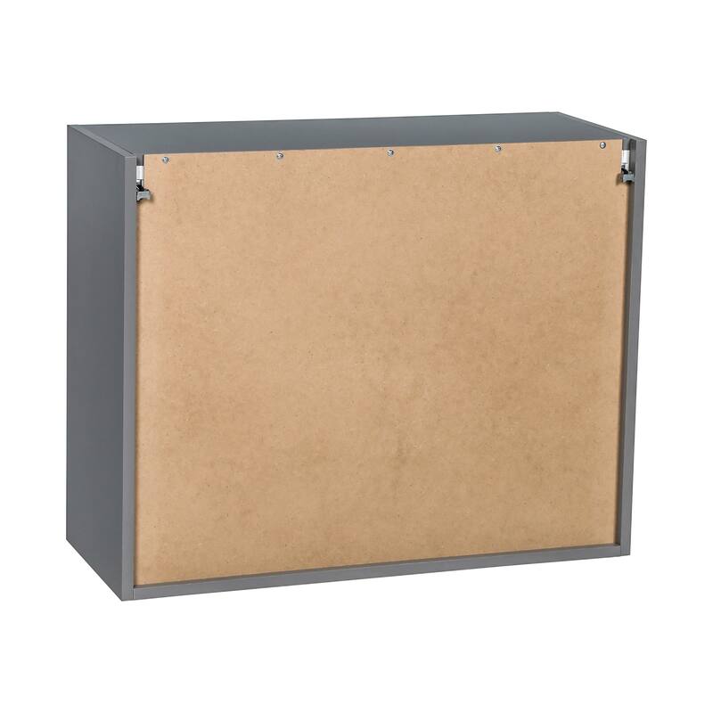36" x 24" Wall Cabinet-Double Door-Grey - 36 x 24 x 12