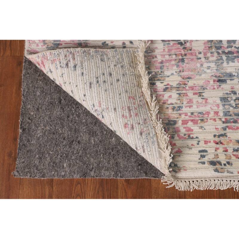 Abstract Modern Area Rug Hand-Knotted Wool Carpet - 6'6"x 9'7"