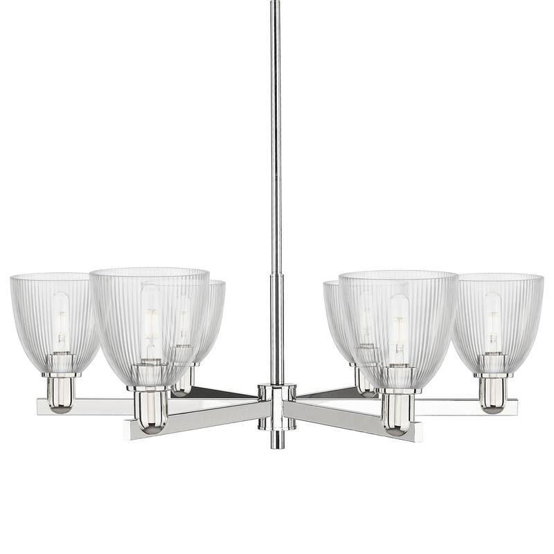 Innovations Lighting 716-6CR-11-36 Castile Chandelier Castile 6 Light - Polished Nickel / Clear