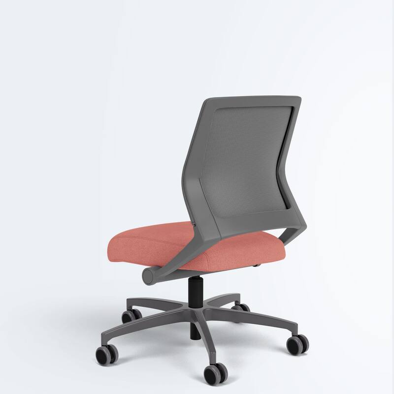 Via Seating Reset Armless Work Chair with Generous Recline, Integrated