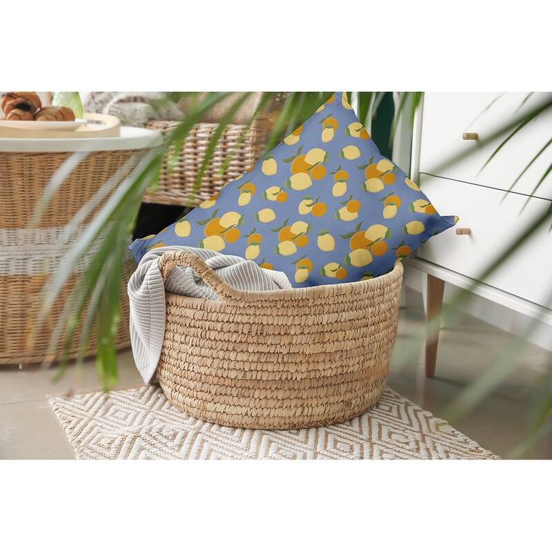 Oranges and Lemons Decorative Throw Pillow
