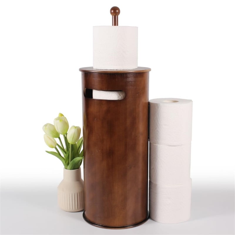Toilet Paper Stand with 3-Roll Tissue Holder - 1 x6.7x 15.8