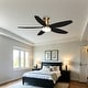 preview thumbnail 14 of 18, 36/42/48 Inches Flush Mount Ceiling Fan for Small Room,Living Room,Bedroom,Patio