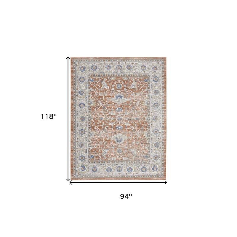 Nevak Power Loomed Area Rug By HomeRoots - 118' X '94' X '0.5